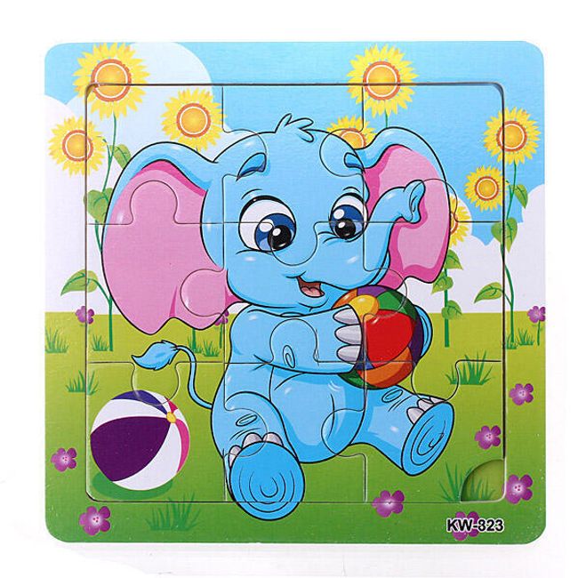 Puzzle dla dzieci z słoniem 1