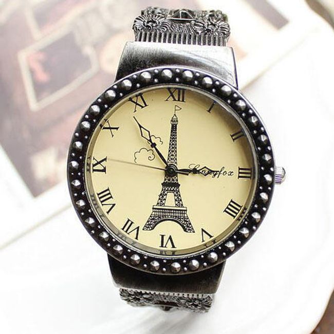 Vintage zegarek z wieżą  Eiffla 1