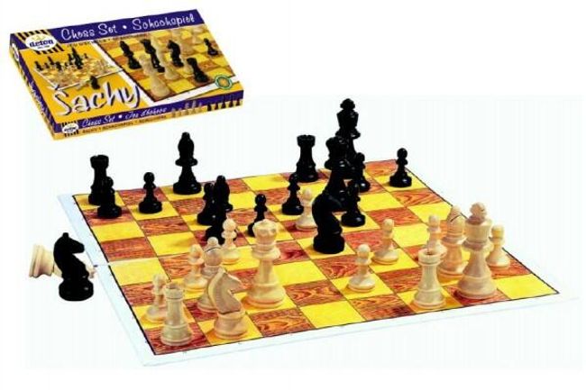 Šach drevené figúrky spoločenská hra v krabici 37x22x4cm RM_33000011 1