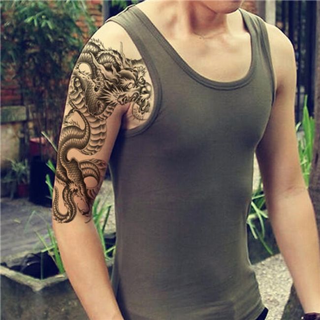 Tatuaj temporar - dragon chinezesc 1