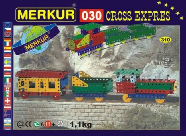 Stavebnica MERKUR 030 Cross expres 10 modelov 310ks v krabici 36x27x3cm RM_34000030 1