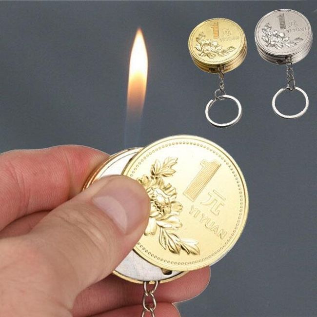 Bricheta breloc in forma de moneda 1