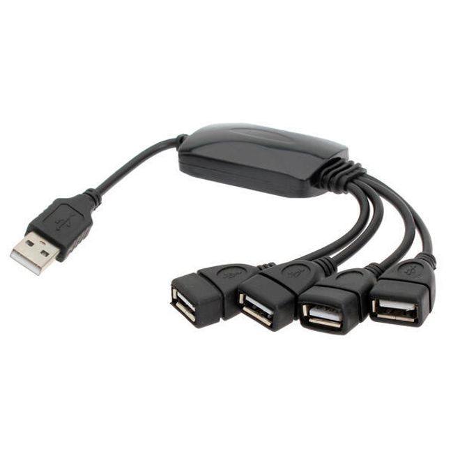 USB HUB 4-porttal - fekete 1