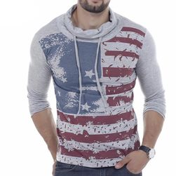 Tricou pentru bărbați cu steagul american