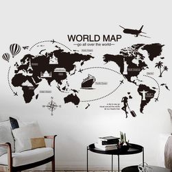 Zidna nalepnica - mapa sveta