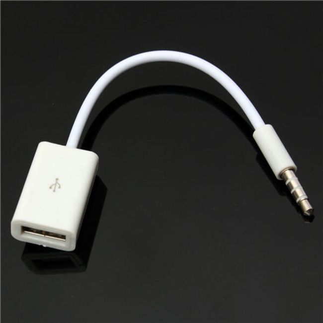 AUX aаудио кабел 3,5 mm - женски USB 1