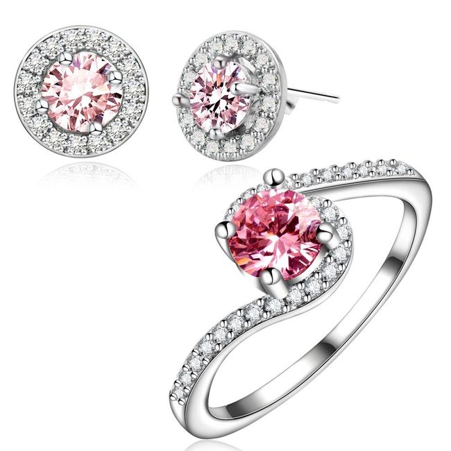 Sada šperků v růžové barvě 1