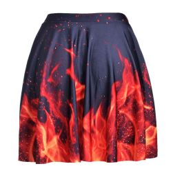 Suknja s motivom plamena