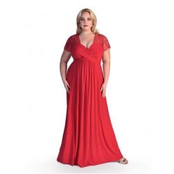 Elegancka damska sukienka w rozmiarach plus size - 3 kolory