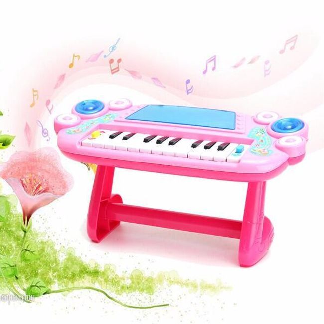 Pianino elektroniczne dla dzieci - różowe 1