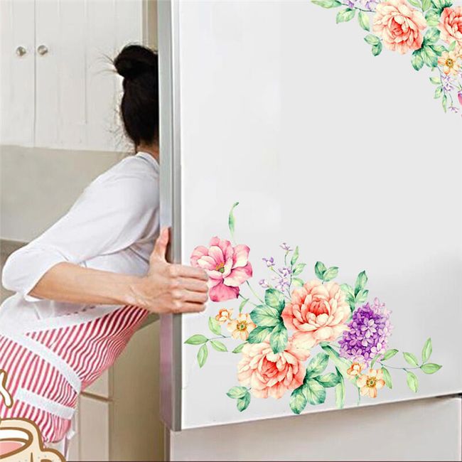 Autocolant 30 X 20 Cm Flori Shipgratis Ro
