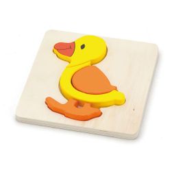 Drevené puzzle pre najmenších Duck RW_48536