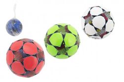 Футболна топка малък Junior надуваеми зашити 15 см кожа 4 цвята в мрежата RM_00311575