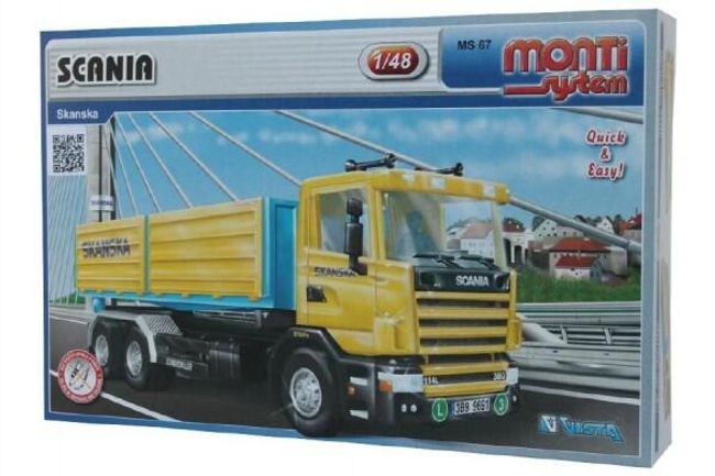 Stavebnica Monti System MS 67 Scania Skanska 1:48 v krabici 32x20,5x7,5cm RM_40000067 1