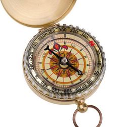 Kompas w kolorze złotym