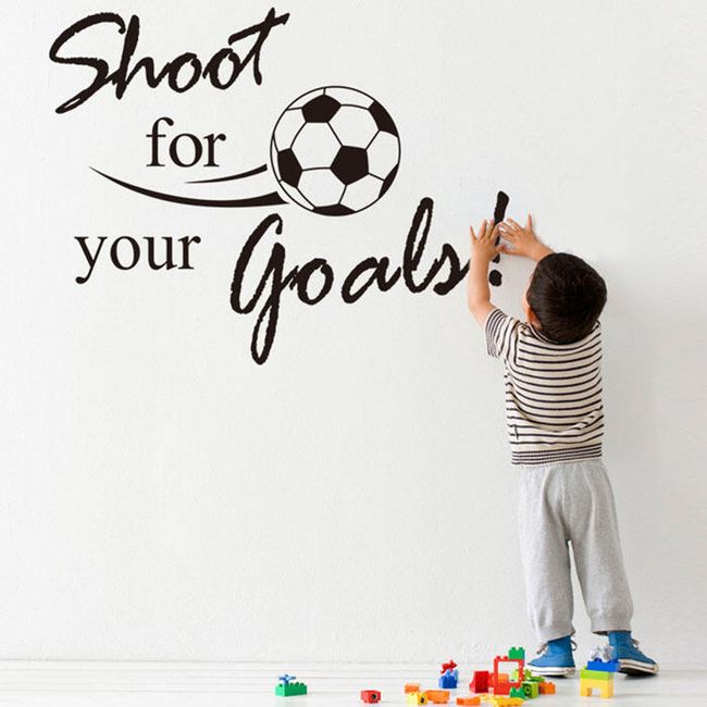 Stenska nalepka - Shoot For Your Goals 1