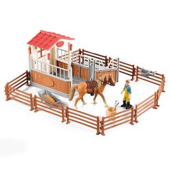 Set de Corral pentru cai cu grajduri RZ_197473