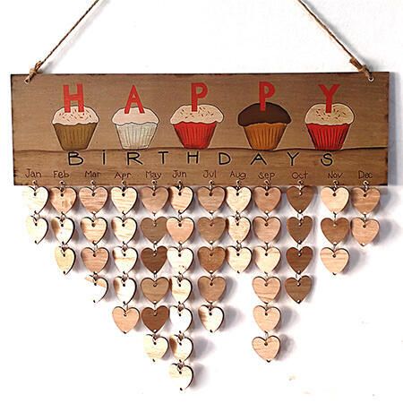 Calendar Din Lemn Pentru Zile De Aniversare Shipgratis Ro