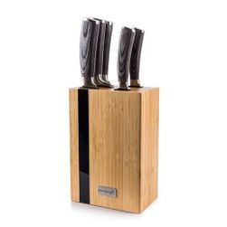 Комплект ножове Gourmet Rustic 5 бр. + бамбуково блокче VO_6002237