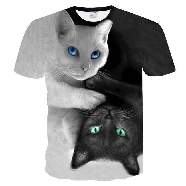 Moška majica z mačkami 1