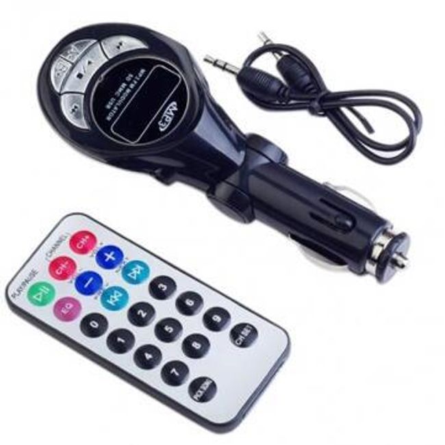 Odtwarzacz MP3 z przekaźnikiem FM Transmitter Klasik SD/MMC/USB, 12/24V  do każdego radia samochodowego  1