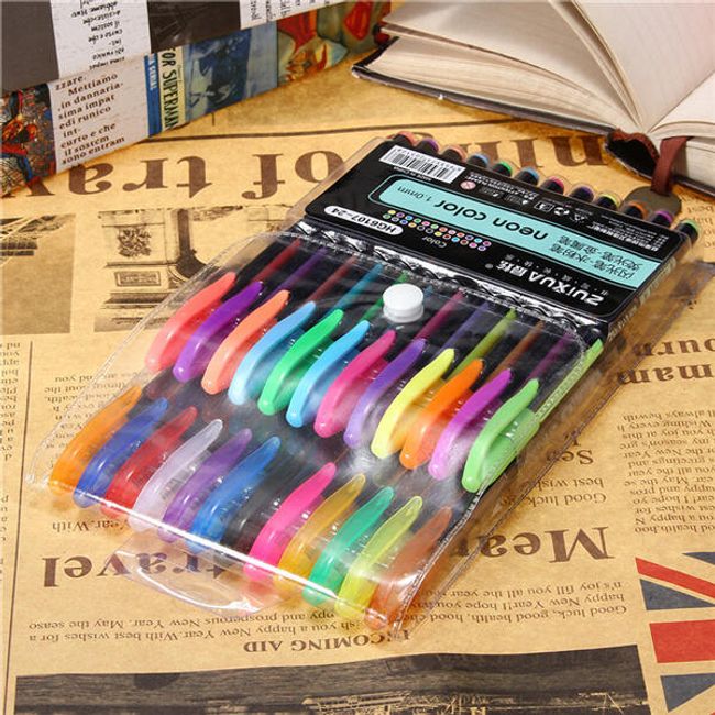Set De Pixuri Colorate Cu Gel 24 De Bucati Shipgratis Ro