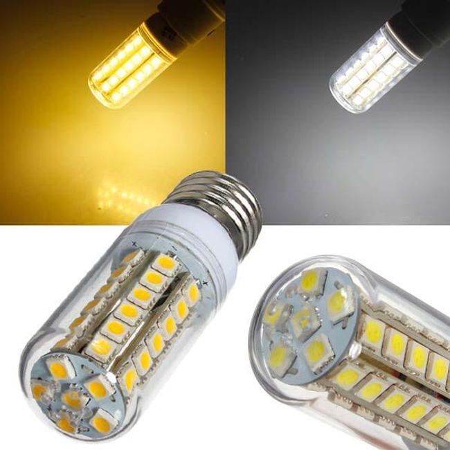 6 W LED žárovka s 48 LED diodami - 2 barvy světla 1